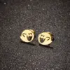 Wholesale PVD Coated 18K Gold Real Gold Plated Little Monster 304 Stainless Steel Funny Waterproof Non Tarnish Ear Studs