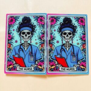 A741-tarot card notebook-nurse (with inner pages and buckles)