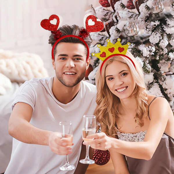 oly-516a6f161543b70888387302299c3bf8 Wholesale Valentine's Day Hair Hoop Love Headband Wedding Atmosphere Dress Up Valentine's Day Party Supplies Headwear