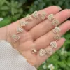 Wholesale Jewelry Retro Classic Style Geometric Heart Shape Copper Zircon 18K Gold Plated Inlay Bracelets
