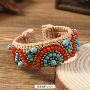 Braided natural stone bracelet (style 4)