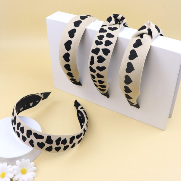 oly-5177b6e55c8fef94014c22e0a0bbbc8a Wholesale valentine's day love hairband wide-brimmed knot high cranial top headband party holiday fabric hair accessories