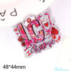 oly-51785cb6b512b395cd6f42ec5b2dd783 Wholesale loose powder cartoon letters cute jewelry acrylic pin DIY patch accessories