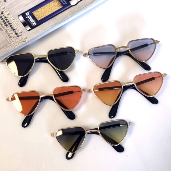 Wholesale pet cat sunglasses small dog sunglasses oval love glasses 9CM photo cool props