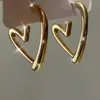 Wholesale 304 Stainless Steel Heart Shape Long-Lasting Plated Golden Plated Wedding Sexy Pastoral Earrings