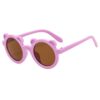 Wholesale children's sunglasses cute bear sunglasses round frame petal glasses trendy fashion