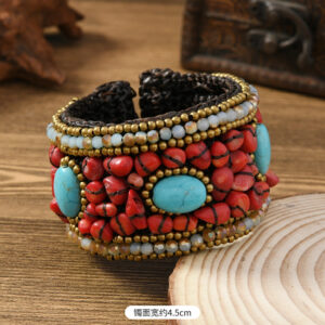 Braided natural stone bracelet (style 7)