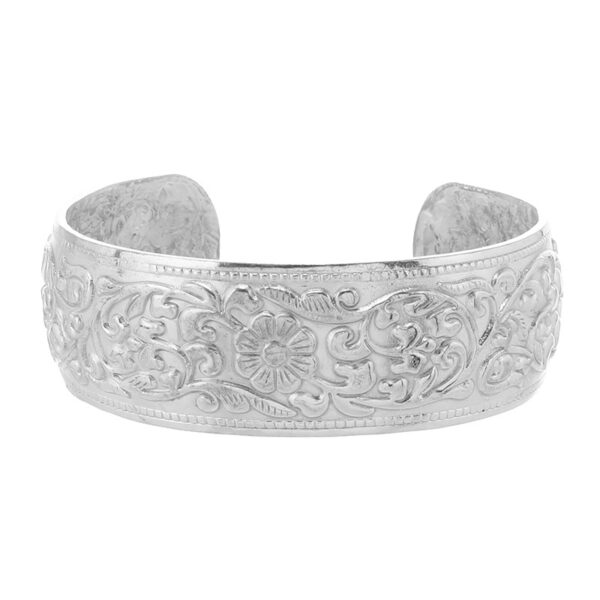 Wholesale Vintage Ethnic Style Miao Silver Bracelet Distinctive Open Wide Bracelet Style Ancient Style Guizhou Handmade Silver Bracelet for Women