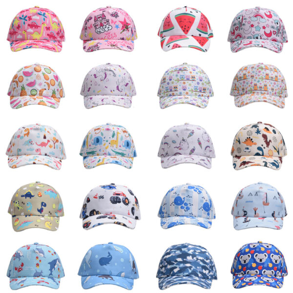 Wholesale children's hat little dinosaur unicorn boys and girls peaked cap baby baseball cap sun hat female baby
