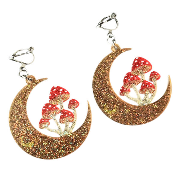 oly-51f975f8e9d3351606e5b9bc068dbe2a Wholesale Source Easter Children Little Girl Ear Clip Rabbit Text Mushroom Element Shiny Earrings