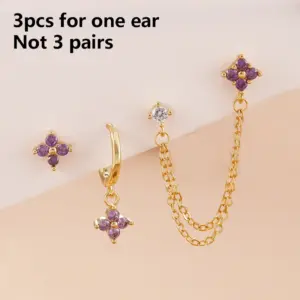 Y26681-Golden Purple-3-piece Set