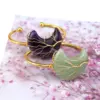 Wholesale Handmade Winding Wire Natural Stone Moon Bracelet Attracting Wealth Life Tree Moon Bracelet B03 Simple Style Unisex Quartz Bracelet