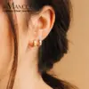 Wholesale Elegant Small Titanium Steel Earrings For Women 18K Gold Plated Fashion Hoop Earrings Luxurious Style Geometric Pattern 304 Stainless Steel Jewelry Accessories