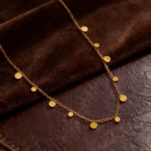 Round necklace gold