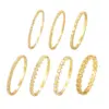 Wholesale Ins Style Luxurious Shiny Zircon 201 Stainless Steel Women's Bracelet 18K Gold Plated Elegant Temperament Jewelry Accessory