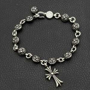Cross flower ball chain + cross [adjustable] / 18CM