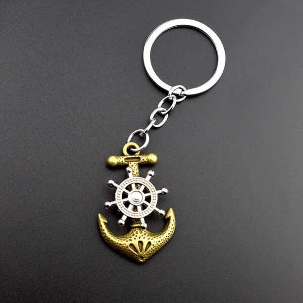oly-52a40a70029548d041d017392fcbd69e Wholesale direct supply personalized retro pirate ship keychain anchor will turn keychain pendant ornaments