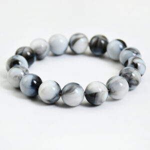B1693-Y08 misty rain ash / Handmade beaded