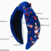 oly-52ae1370ca28fa613439a3243d1f8184 Wholesale Casual Women's American Flag Alloy Cloth Alloy Crystal Hair Band