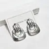 Wholesale 304 Stainless Steel Earrings Niche Simple Design Sense Stud Earrings Heart Water Plated Earrings Earrings For Shopping Banquet Fashion Show