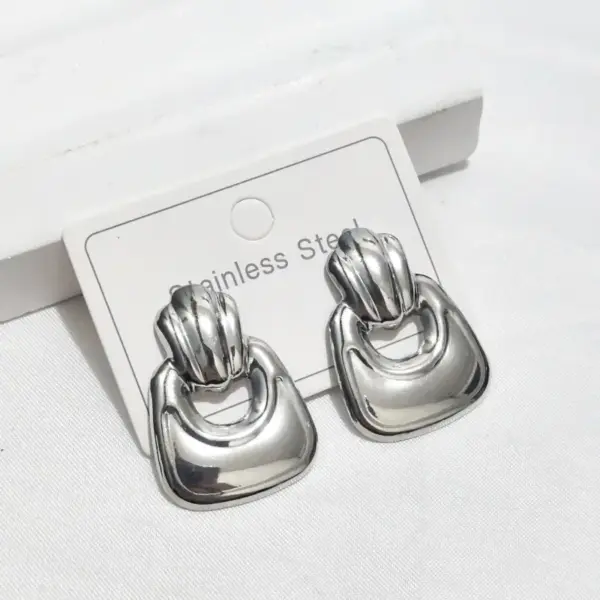 Wholesale 304 Stainless Steel Earrings Niche Simple Design Sense Stud Earrings Heart Water Plated Earrings Earrings For Shopping Banquet Fashion Show
