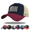 Wholesale Unisex Modern Style Classic Style American Flag Curved Eaves Baseball Cap