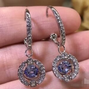 Smart blue earrings