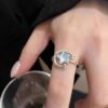 oly-52e7d1599624be0aee3499559b6ee30e Wholesale Galaxy Accompaniment ~ Star Zircon Ring Light Luxury High-Quality Temperament Ring Fashion Personality Easiest for Match