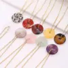 Wholesale ZhouHang Natural Crystal Pendant New Fashion Casual Bohemian Style Purple Crystal Pink Crystal Jewelry Earrings Accessories