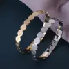Wholesale 304 Stainless Steel Round Virgin Mary Plating Bangle