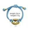 Wholesale Handmade Animal Bracelets For Unisex Featuring Copper Material With 18K Real Gold Electroplated Plating On Cord String Chain