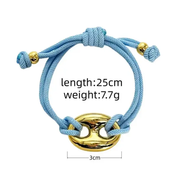 Wholesale Handmade Animal Bracelets For Unisex Featuring Copper Material With 18K Real Gold Electroplated Plating On Cord String Chain