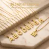 Wholesale Waterproof Non Tarnish Letter Necklace For Women With 18K Real Gold Plated 304 Stainless Steel And PVD Coated Box Chain