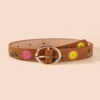 oly-538b58e00ab5182309aee330251c9a84 Wholesale Belt for Women with Chrysanthemum Embroidered Bottom Round Buckle 2.7 Versatile Fashion Personalized Factory Direct Supply Casual and Versatile