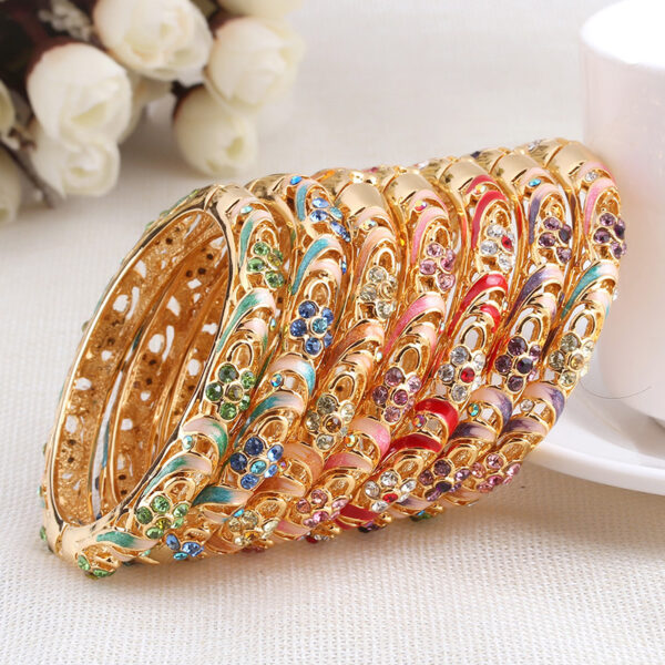 oly-53a6e23754db607d7f6208296f5fda0e Wholesale Beijing Authentic Cloisonne Enamel Bracelet with Diamond Fashion Bracelet
