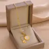 Wholesale Unisex Animal Necklace 18K Gold Plated 316 Stainless Steel PVD Coated With Acrylic Inlay And Cable Chain