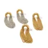 Wholesale PVD Coated 18K Gold Real Gold Plated Semicircle Tassel Lines 304 Stainless Steel Vacation Classic Style Waterproof Non Tarnish Drop Earrings