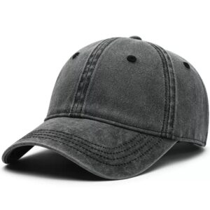 Dark gray coated washed cotton