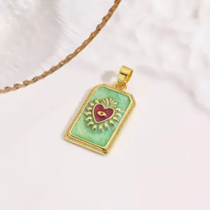 Green heart / 1 Strand/Package