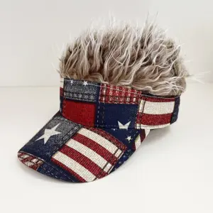 Cowboy Flag - Brown Wig / adjustable