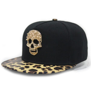 Coffee leopard brim / Adjustable size 55-60cm