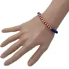 Wholesale Colorful Soft Clay Bracelet Independence Day Red White Blue Simple Versatile Stackable Women's Star Pattern Jewelry