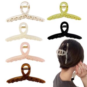 Wholesale Amazon European and American Cross-border Jelly Color Ribbon Cross Shark Clip Women's Simple Back Head Hair Hair Grasp Hair Accessories