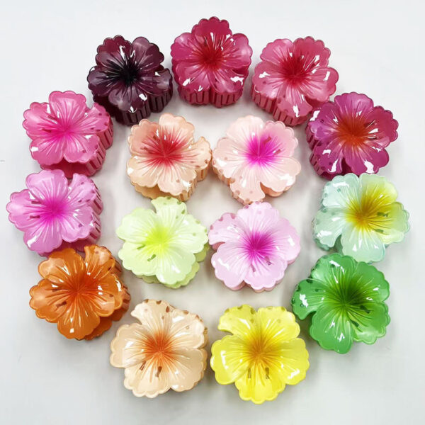 Wholesale Curly Flower Clip Women's Fashion Hairpin High-end Women's Shark Clip Hair Accessories