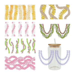 Wholesale UV Transfer Paste Glass Crystal Label Crystal Paste Cross-border Special Paste for 16oz Glass Cup 23cmX11cm