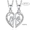 Wholesale  Heart-shaped Hand-in-hand NecklaceFashion Collarbone Chain Valentine's Day Pendant Friendship Necklace