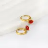 Wholesale 1 Pair Simple Style Classic Style Daisy Plating 304 Stainless Steel Drop Earrings