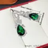 Wholesale Geometric Drop Earrings For Women With Claw Setting, White K Plated Copper, Water Plating, And Zircon Inlay