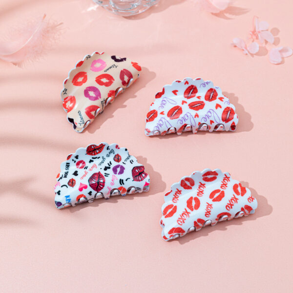oly-549f04080a4cf7355b8c26321009b65f Wholesale fashion Valentine's Day hair accessories party hairpin lip grip back shark clip sweet head accessories