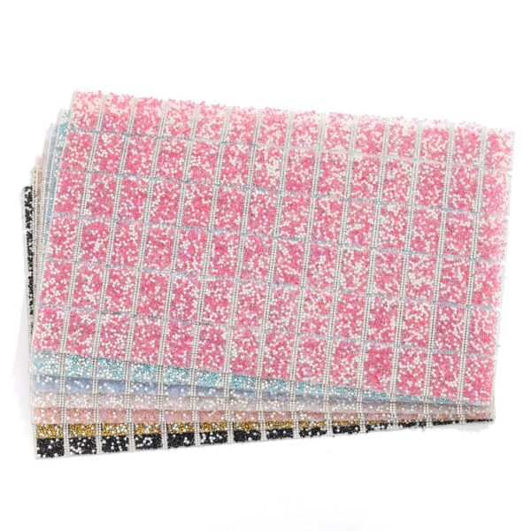 oly-54c64cdb5f6a441ba4b2dc5174e77fae Wholesale Pointed Bottom Rhinestone with Pearl Double-Sided Tape Square Diamond Piece DIY Pen Clothing Diamond Manicure Table Pillow Cushion